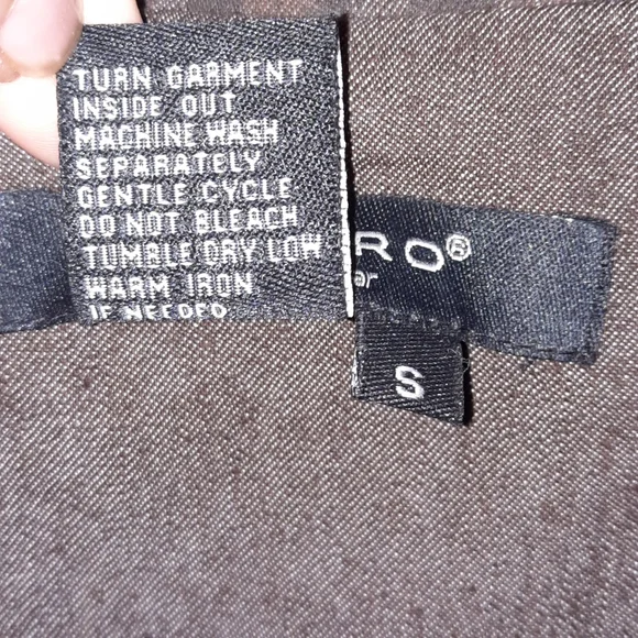 SANDRO Sportswear Leopard Blazer Tie Belt Button Front Grey Black Brown S - Picture 5 of 6